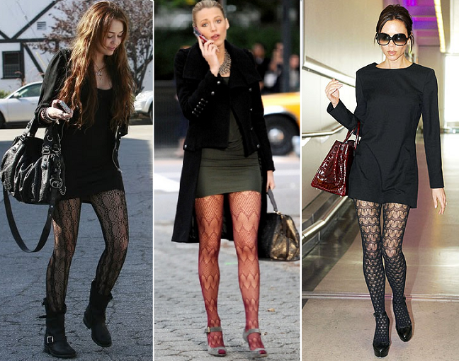 Spice Up Your Wardrobe With Patterned Tights  Patterned tights, Black patterned  tights, Fashion